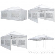 Yescom 10'x20' Easy Pop Up Canopy Folding Gazebo Wedding Party Tent with Removable Sidewall Carry Bag Outdoor
